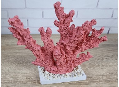 Декоративный Коралл на подставке  18х15х6 см, RED.  Морской декор