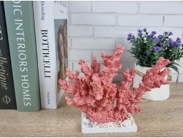 Декоративный Коралл на подставке  18х15х6 см, RED.  Морской декор