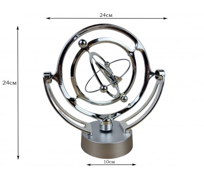 Маятник - вечный двигатель Космос Ракета (24х24х10 см) пластик, работает от USB