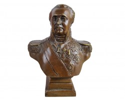 Бюст Кутузов М.И. Бронза, высота 14см. Антик