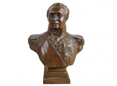 Бюст Кутузов М.И. Бронза, высота 14см. Антик