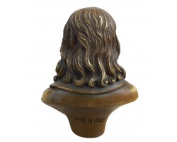 Бюст Леонардо да Винчи, бронза 10х9х5 см Антик вес 430гр. Бюст Леонардо да Винчи, бронза 10х9х5 см Антик вес 430гр.