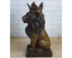 Лев в короне, бронза 22х11х8см вес 2450гр.