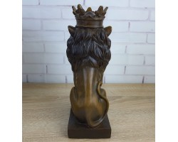 Лев в короне, бронза 22х11х8см вес 2450гр.