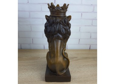 Лев в короне, бронза 22х11х8см вес 2450гр. Лев в короне, бронза 22х11х8см вес 2450гр.