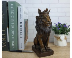 Лев в короне, бронза 22х11х8см вес 2450гр.