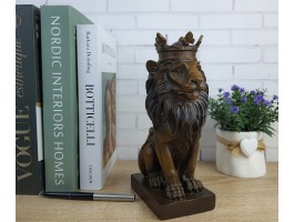 Лев в короне, бронза 22х11х8см вес 2450гр.