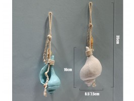 декоративный подвес Морская ракушка 35х16см, морской декор Blue