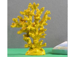 Декоративный Коралл  18х15х6 см, Желтый  Морской декор