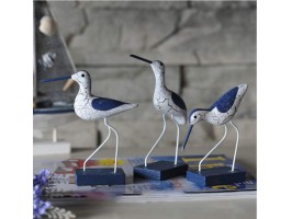 морские Птички (комплект 3шт) декор, 15х10х5см, дерево