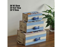 Сундучки морские комплект FISH & STAR (3 штуки)