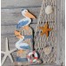 Деревянное настенное украшение, панно Пеликаны , 44x25x5см