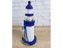 Декоративный Маяк 19x8x8см, Дерево,  Sand Light House Krug