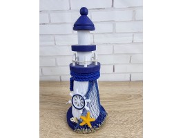 Декоративный Маяк 19x8x8см, Дерево,  Sand Light House Handwheel