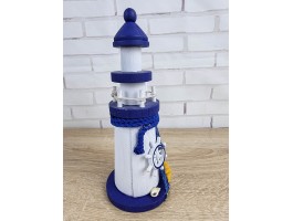 Декоративный Маяк 19x8x8см, Дерево,  Sand Light House Handwheel