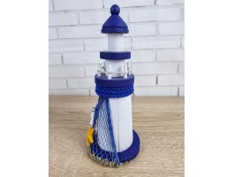 Декоративный Маяк 19x8x8см, Дерево,  Sand Light House Handwheel