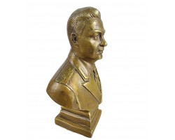 Бюст Генерал Маргелов В.Ф. Бронза, высота 14см. Антик