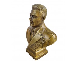 Бюст Генерал Маргелов В.Ф. Бронза, высота 14см. Антик