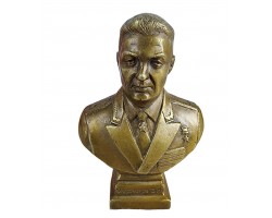 Бюст Генерал Маргелов В.Ф. Бронза, высота 14см. Антик