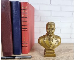 Бюст Генерал Маргелов В.Ф. Бронза, высота 14см. Антик