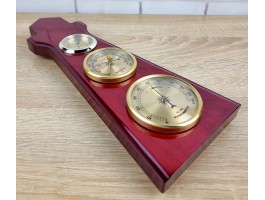 метеостанция настенная Маяк  30x11x3см  Дерево, металл Барометр, Термометр, Гигрометр