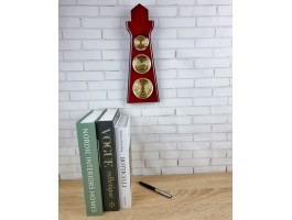 метеостанция настенная Маяк  30x11x3см  Дерево, металл Барометр, Термометр, Гигрометр