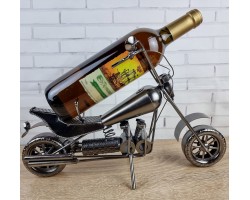 Подставка для бутылки мотоцикл Harley, 36х26х23 см  Металл, ручная работа