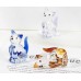 Кошка -Стеклянная фигурка в стиле Мурано. 5х2,5см,  ручная работа. Blue
