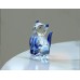 Кошка -Стеклянная фигурка в стиле Мурано. 5х2,5см,  ручная работа. Blue