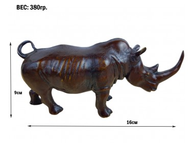 фигурка Носорог, бронза 16х5х8см вес 380гр. фигурка Носорог, бронза 16х5х8см вес 380гр.
