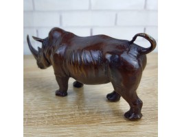 фигурка Носорог, бронза 16х5х8см вес 380гр.
