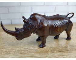 фигурка Носорог, бронза 16х5х8см вес 380гр.