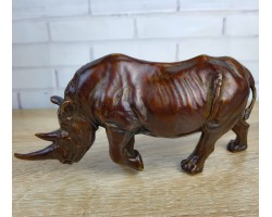 фигурка Носорог, бронза 20х6х9см вес 760гр.