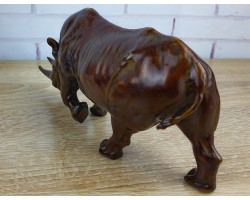 фигурка Носорог, бронза 20х6х9см вес 760гр.