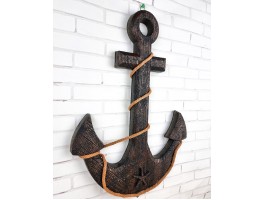 Якорь "Old Black"  46х32х3см,  морской декор, дерево