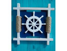 Набор декоративных морских панно, дерево, канат, 27см -4 шт. Набор декоративных морских панно, дерево, канат, 27см -4 шт.