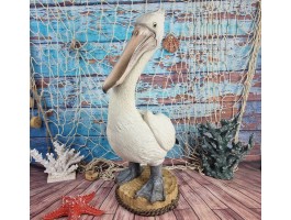 Большой Пеликан, морской декор 55х22х35см, полистоун Большой Пеликан, морской декор 55х22х35см, полистоун