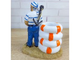 Карандашница Моряк с кругами 13х5х9 см.