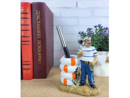 Карандашница Моряк с кругами 13х5х9 см.