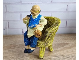 Статуэтка  Бабушка и Дедушка (комплект 2 фигурки)  13х9см