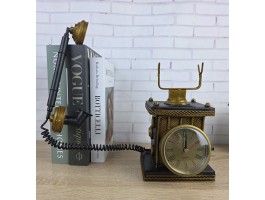 настольные Часы Ретро Телефон 24х14х24 Металл, копилка