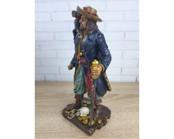 Статуэтка  Пират с обезьянкой 25х13х7 см  Полистоун, морской декор
