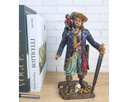 Статуэтка  Пират с обезьянкой 25х13х7 см  Полистоун, морской декор