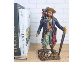 Статуэтка  Пират с обезьянкой 25х13х7 см  Полистоун, морской декор