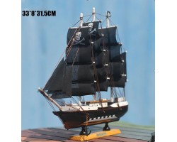 декор Пиратский корабль 33х8х32см  Дерево