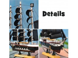 декор Пиратский корабль 33х8х32см  Дерево