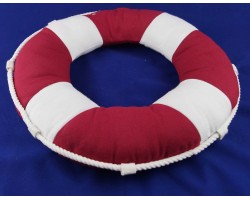 Декоративная подушка-спасательный круг 40 см, красный цвет
