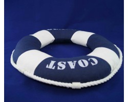 Декоративная подушка-спасательный круг 40 см, синий цвет