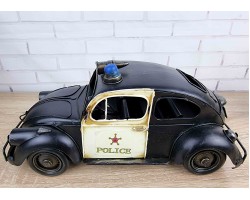 Коллекционная Ретро модель полицейского авто, металл, 32х14х15 см