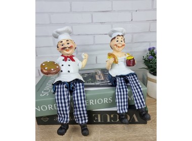 Статуэтка Повар, высота 20см (комплект 2 шт) Статуэтка Повар, высота 20см (комплект 2 шт)